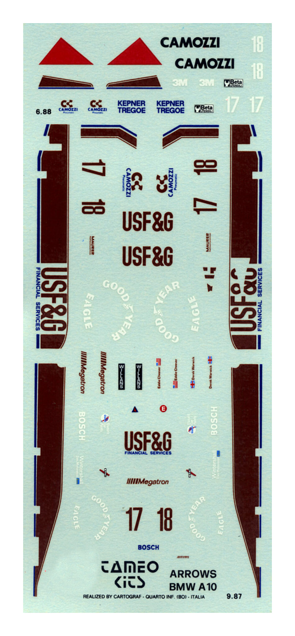 Tameo Kits TMK 057 Kit Montaggio 1/43 da Verniciare