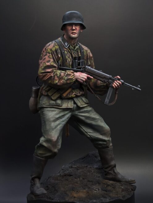Model Cellar SS Squad Leader figurino 120mm Russia 1941