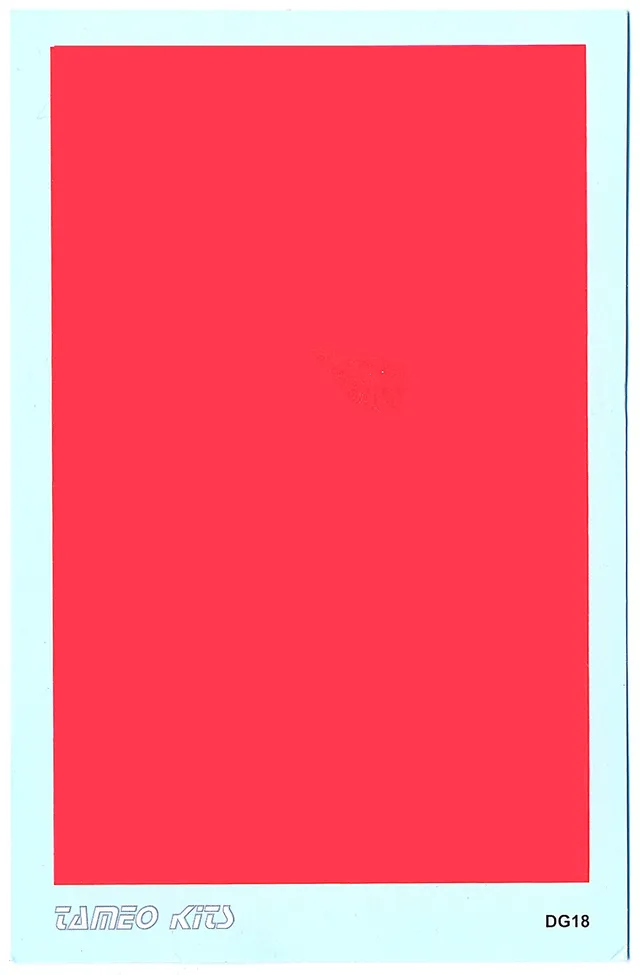 Tameo Kits DG 18 decal rosso fluorescente 108x68