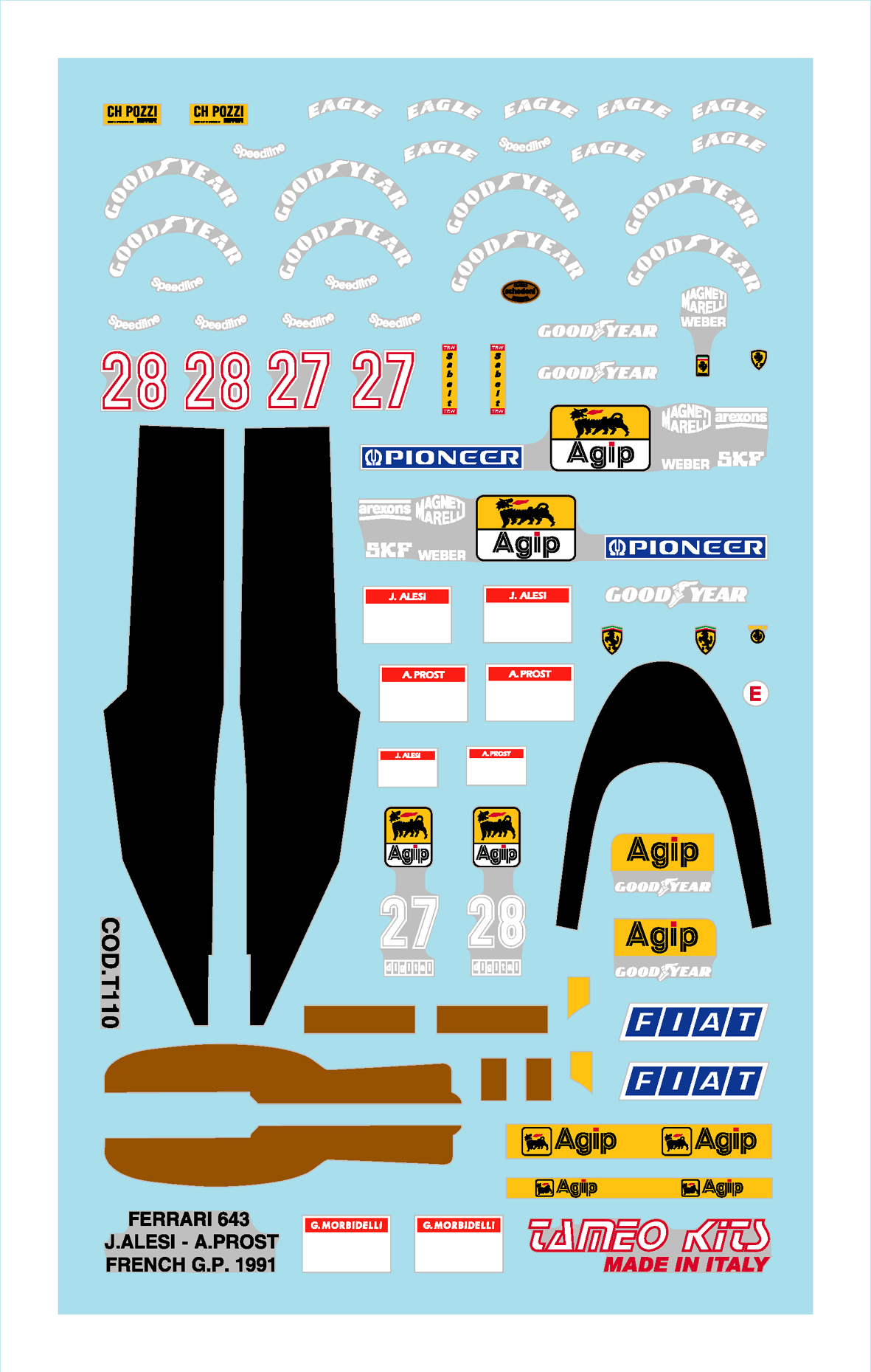 Tameo Kits TMK 142 kit scala 1/43 metallo