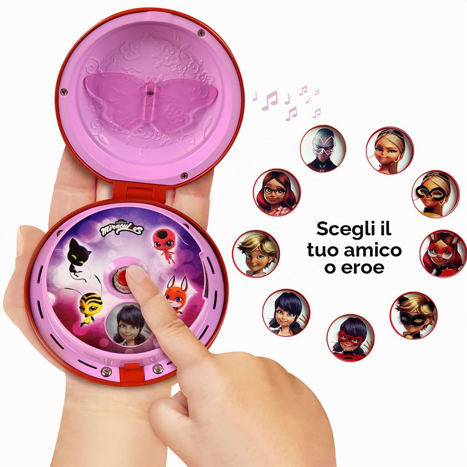 Bandai Miraculous Telefono magico Ladybug giocattolo sonoro tedesco