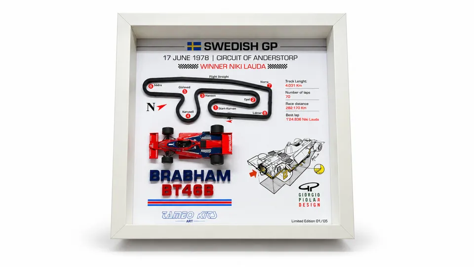 Tameo Kits Art 002 Brabham BT46B modello 1/43 cornice
