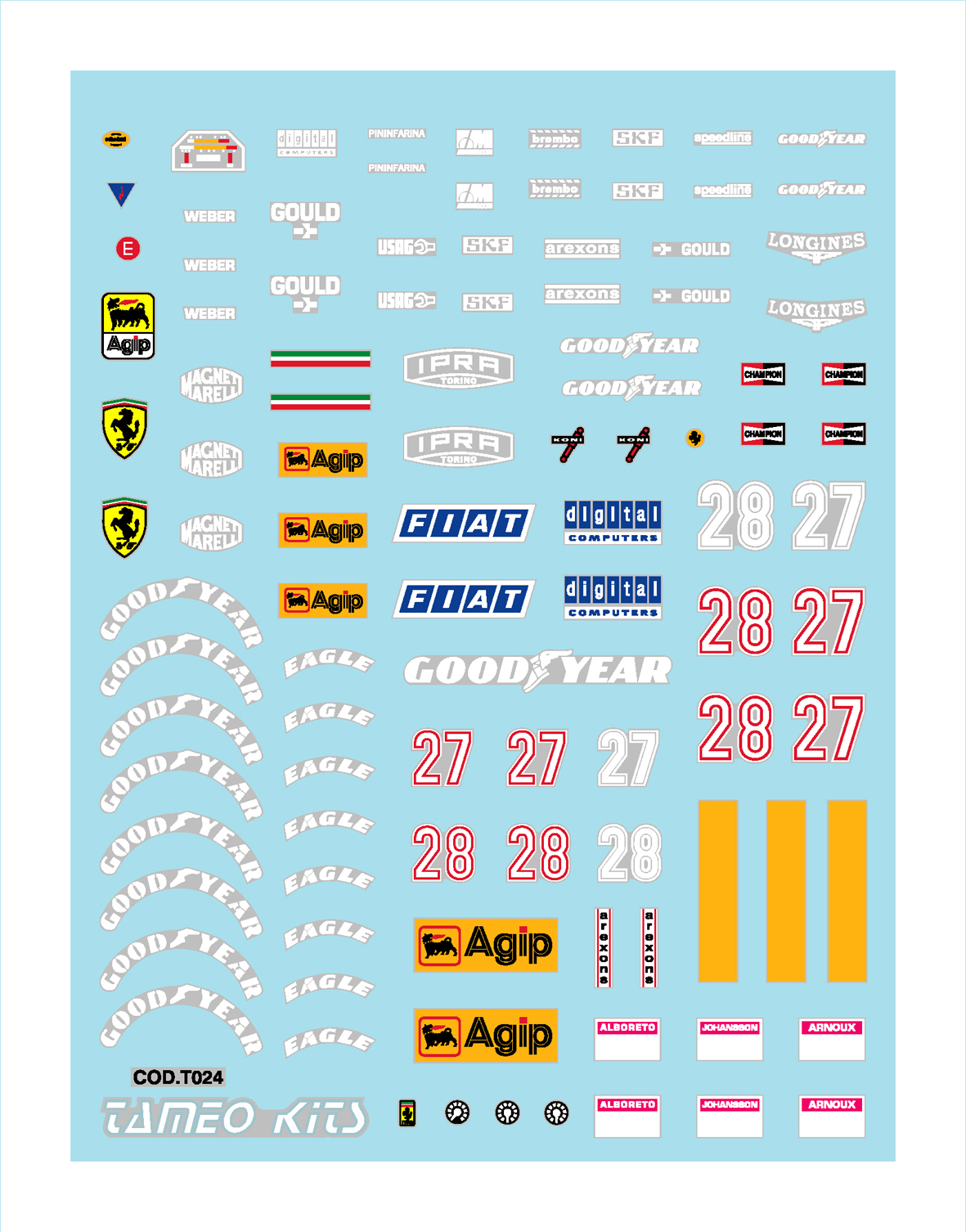 Tameo Kits TMK 046 kit montaggio 1/43 metallo