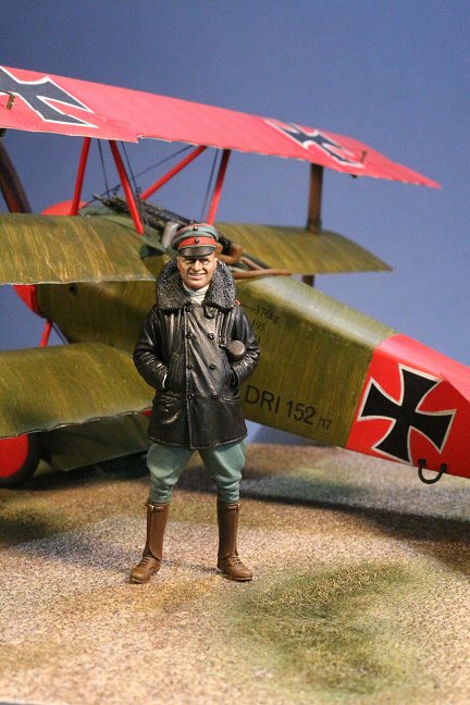 Model Cellar Manfred von Richthofen figurino WWI con bastone