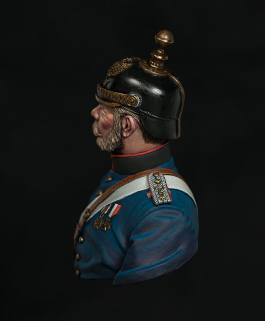 Model Cellar Prussian Artillery Captain Franco-Prussian War figurino