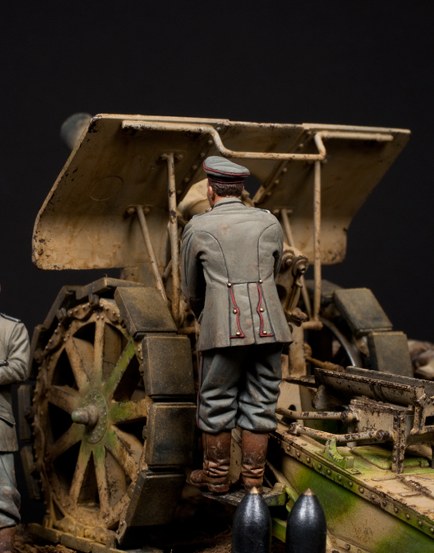 Model Cellar Gun Layer tedesco WWI figurino