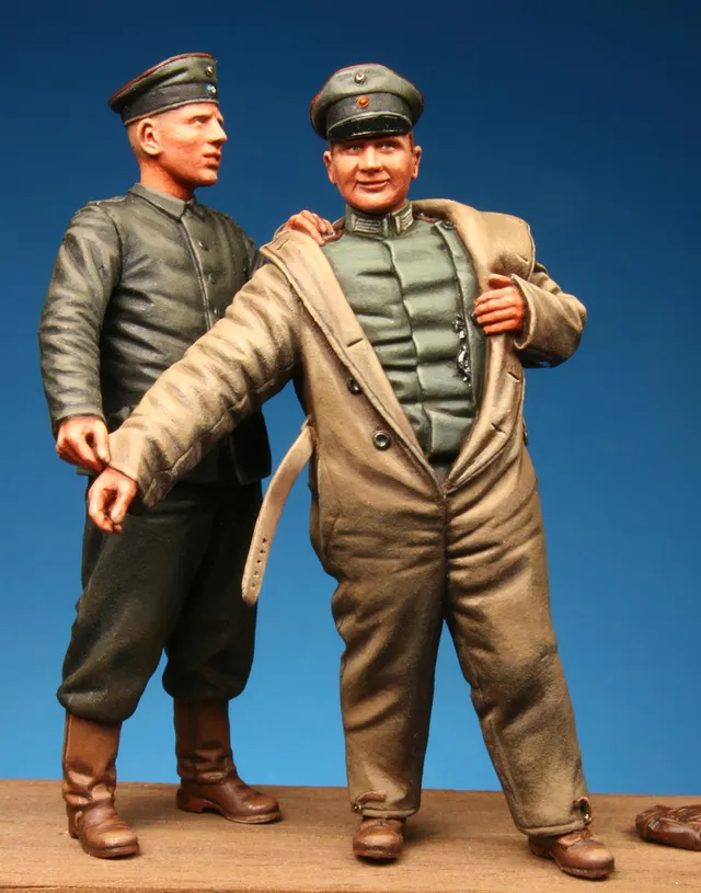 Model Cellar German Pilot Mechanic busto resina WWI