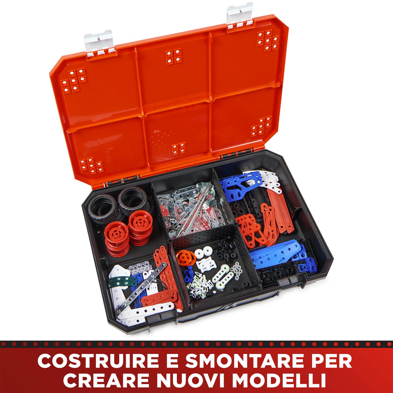 Meccano Valigetta Costruzione 5 in 1 kit 437 pezzi metallo