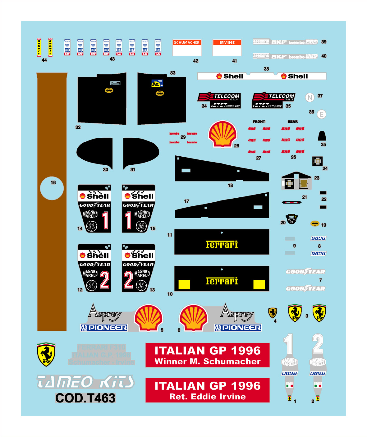 Tameo Kits TMK 431 kit montaggio scala 1/43