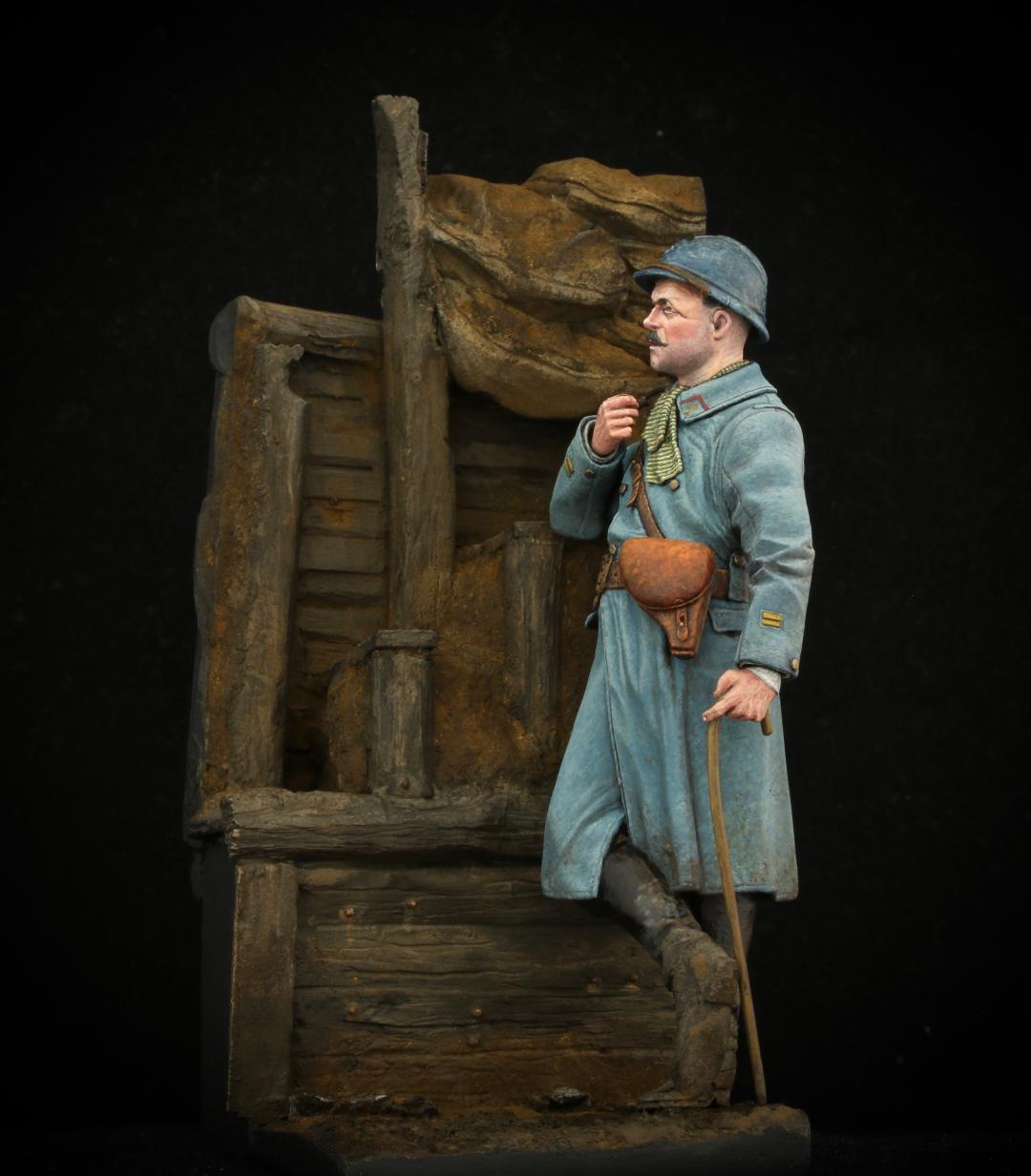 Model Cellar WWI French Officer 1916 figurino ufficiale francese