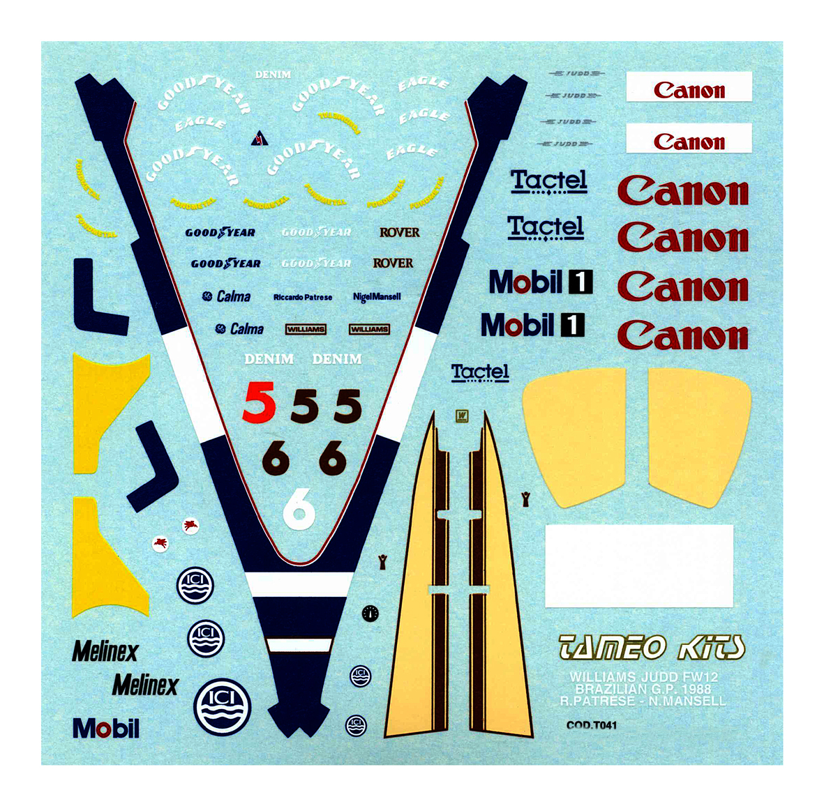 Tameo Kits TMK 071 kit 1/43 Formula 1