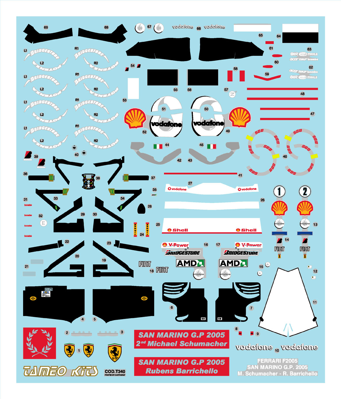 Tameo Kits TMK 351 kit montaggio 1/43 metallo