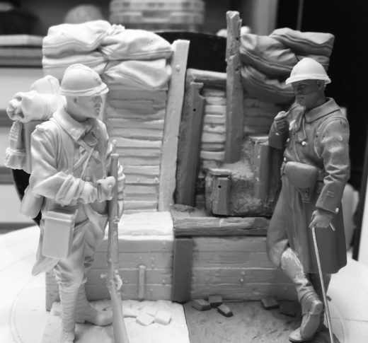 Model Cellar WWI French Officer 1916 figurino ufficiale francese