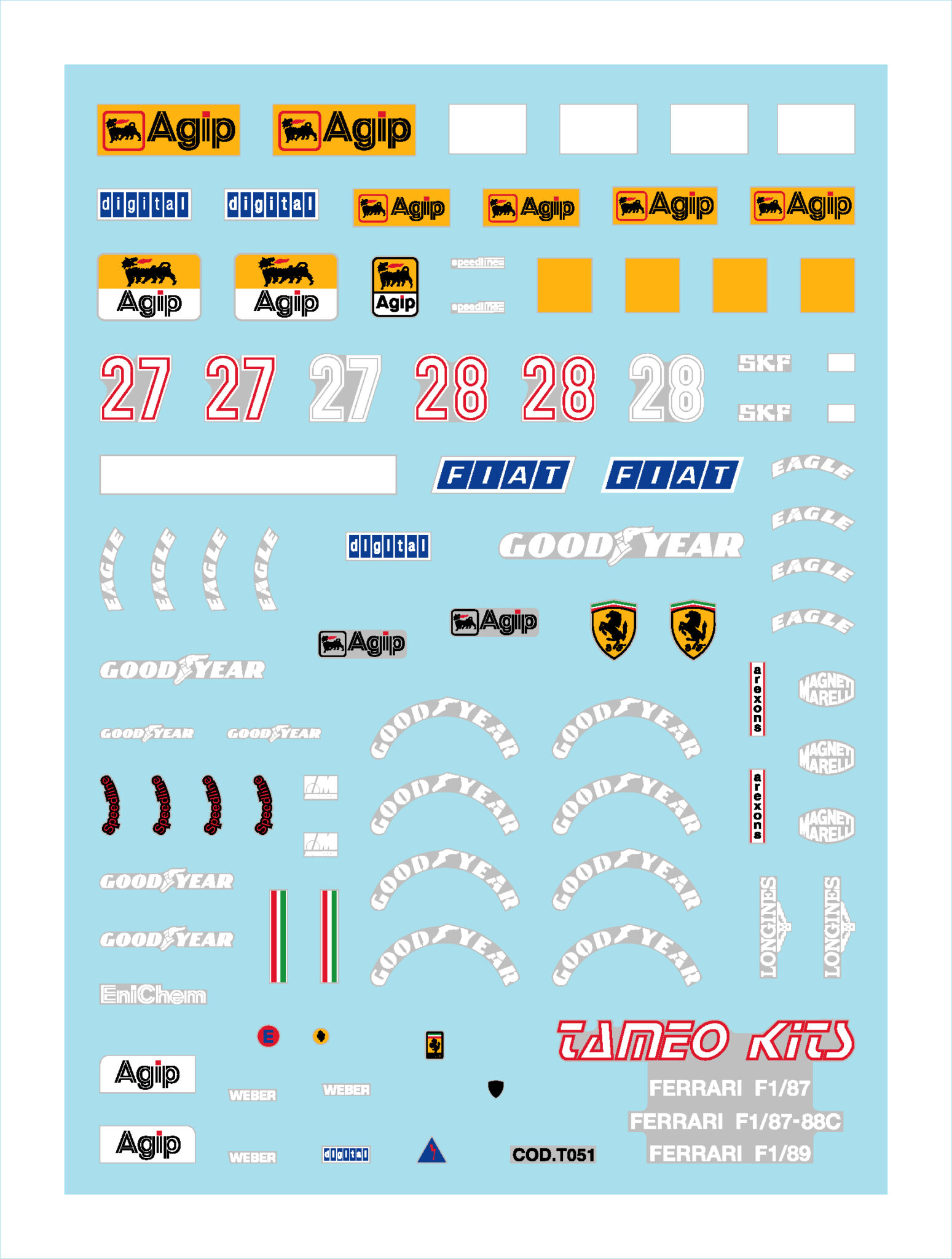 Tameo Kits TMK 081 kit auto 1:43 da montare