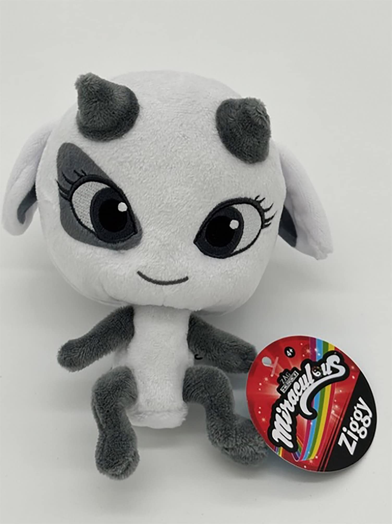 Miraculous Kwami Ziggy peluche 15 cm capra grigia