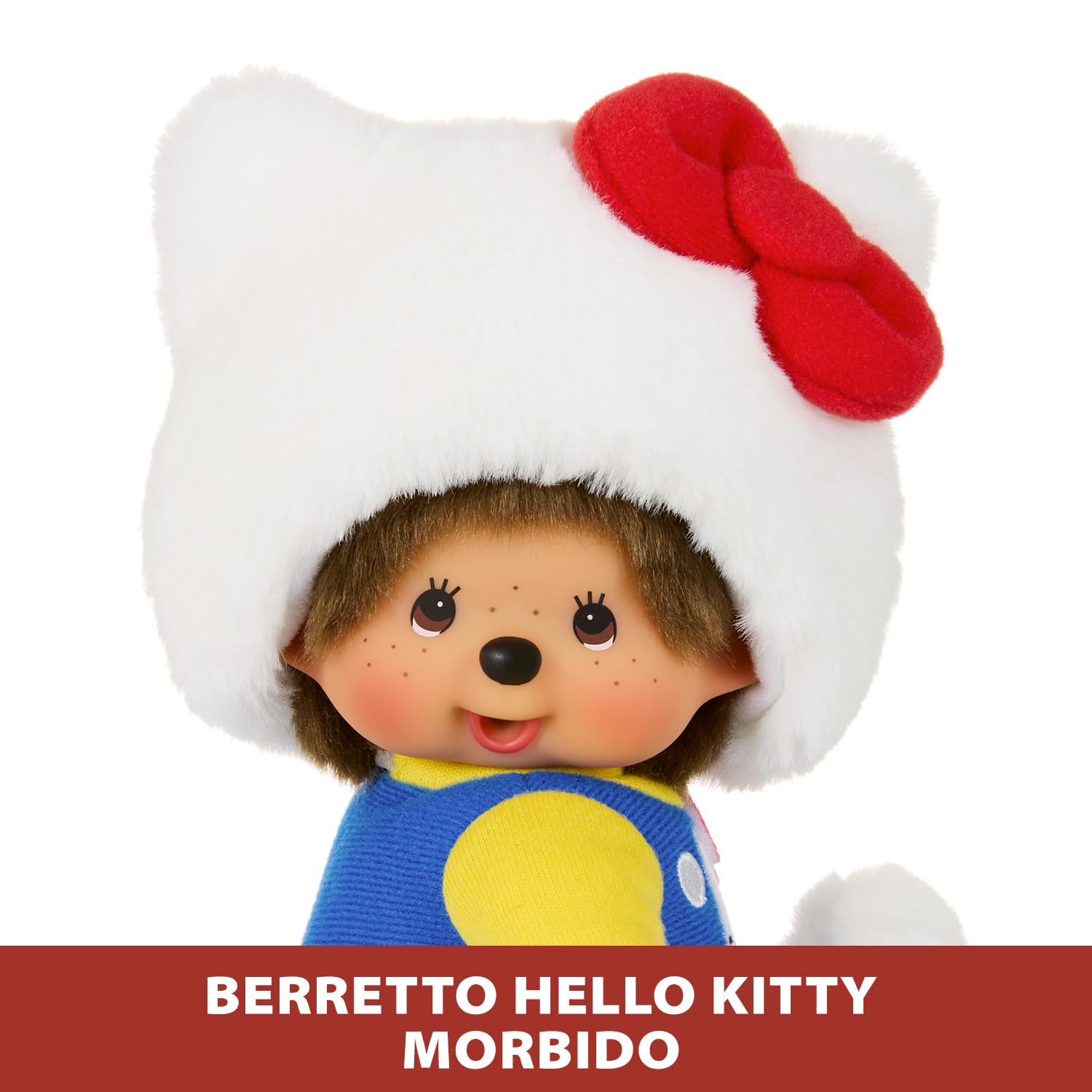 Monchhichi Hello Kitty Seduto peluche 20 cm morbido