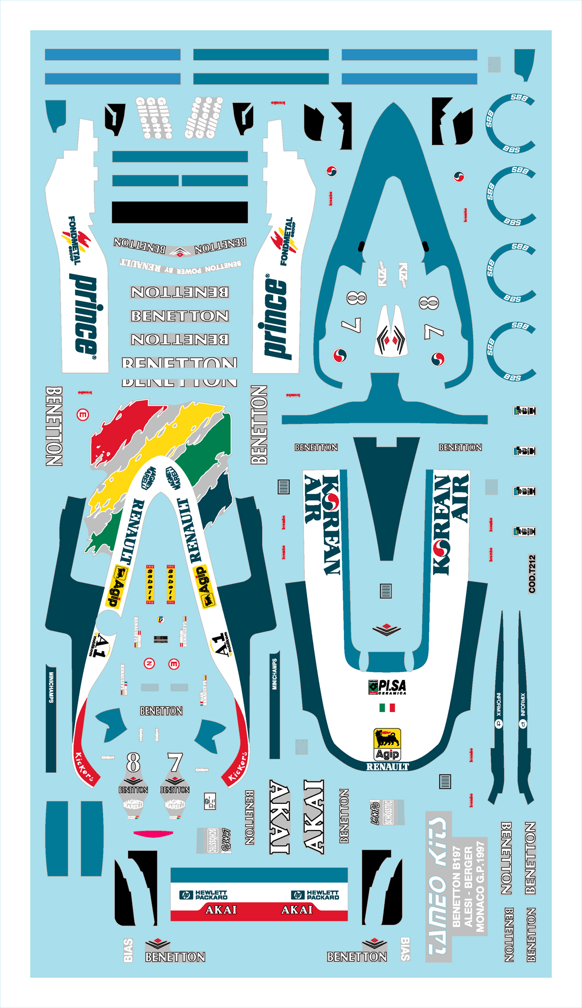 Tameo Kits TMK 242 kit 1/43 metallo
