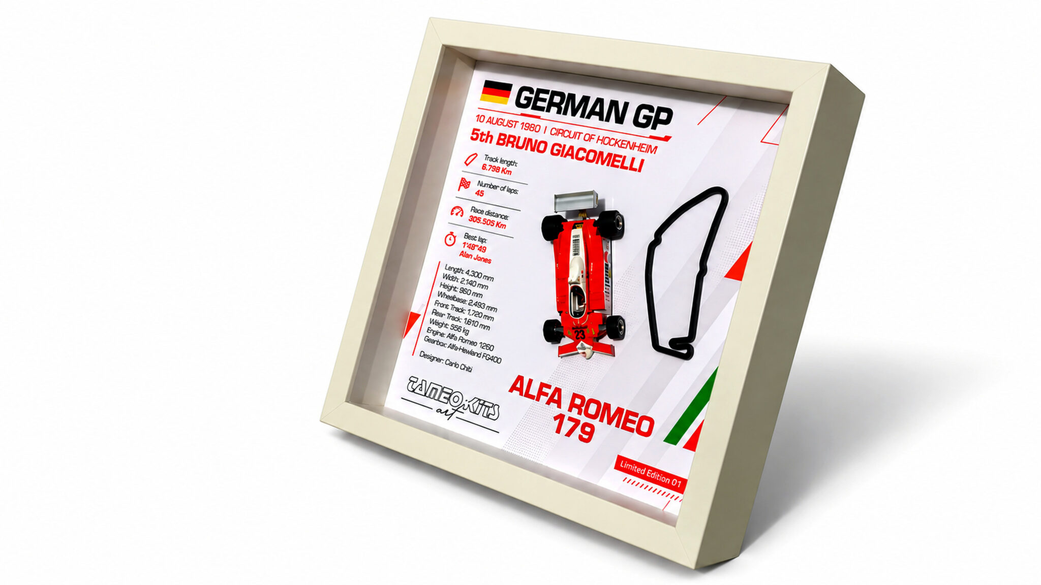 Tameo Kits ART 003 quadro Alfa Romeo 179 Giacomelli 1:43