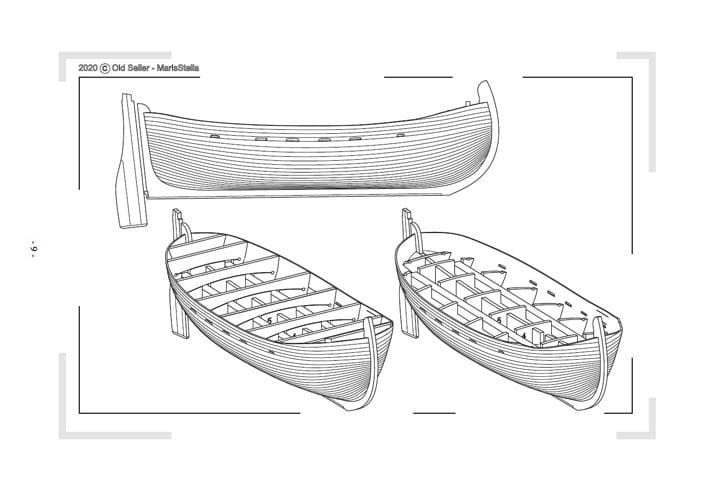 MarisStella Bracera 1:41 kit nave in legno 54,8 cm