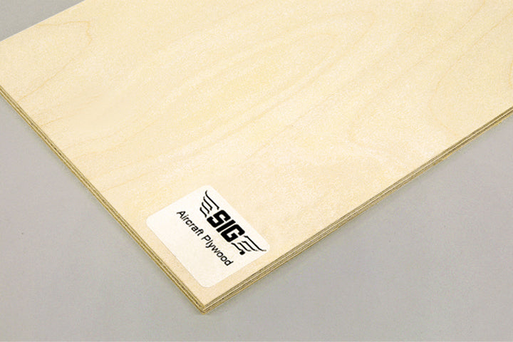 SIG compensato betulla 5/32" 6"x12" tavola 3 strati
