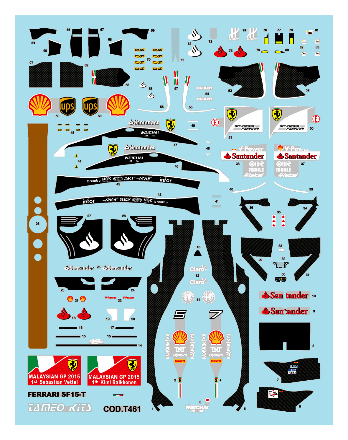 Tameo Kits TMK 429 kit montaggio metallo