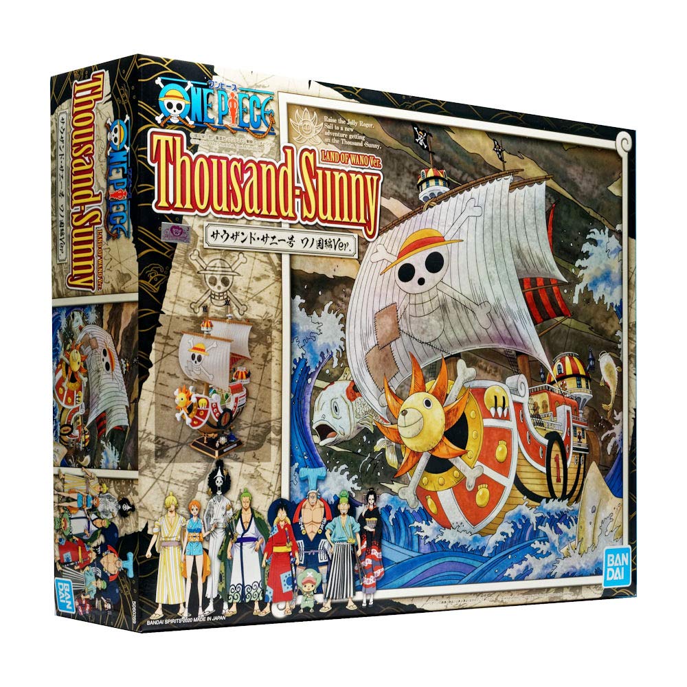 Bandai One Piece Thousand Sunny Wano kit modello multicolore