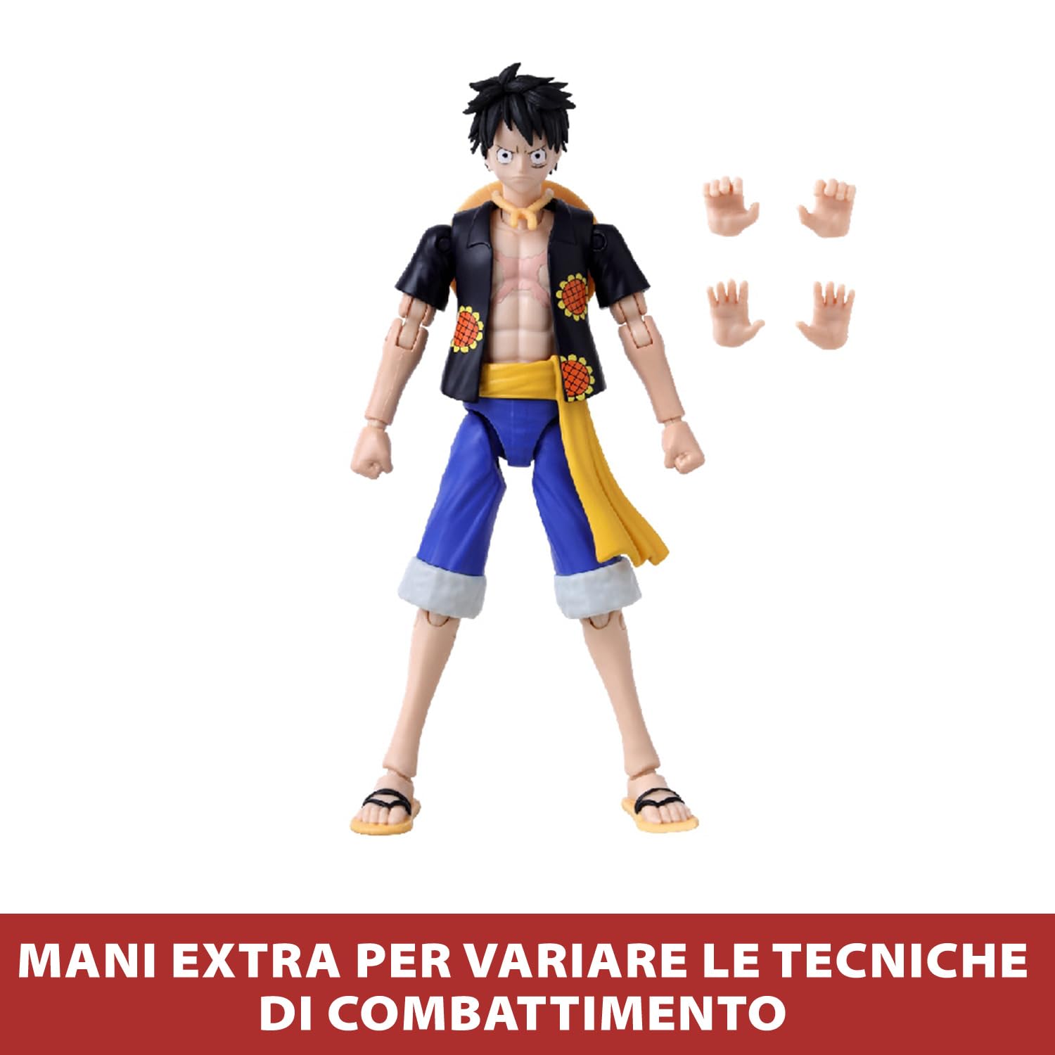 Bandai Anime Heroes One Piece Rufy Dressrosa action figure 17 cm