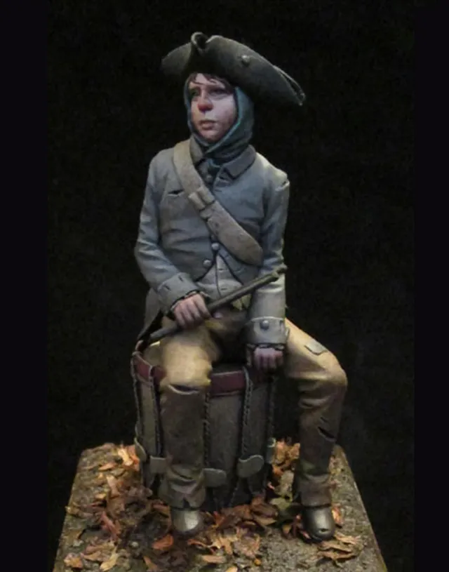 Model Cellar Valley Forge Militia #2 Drummer Boy figurino