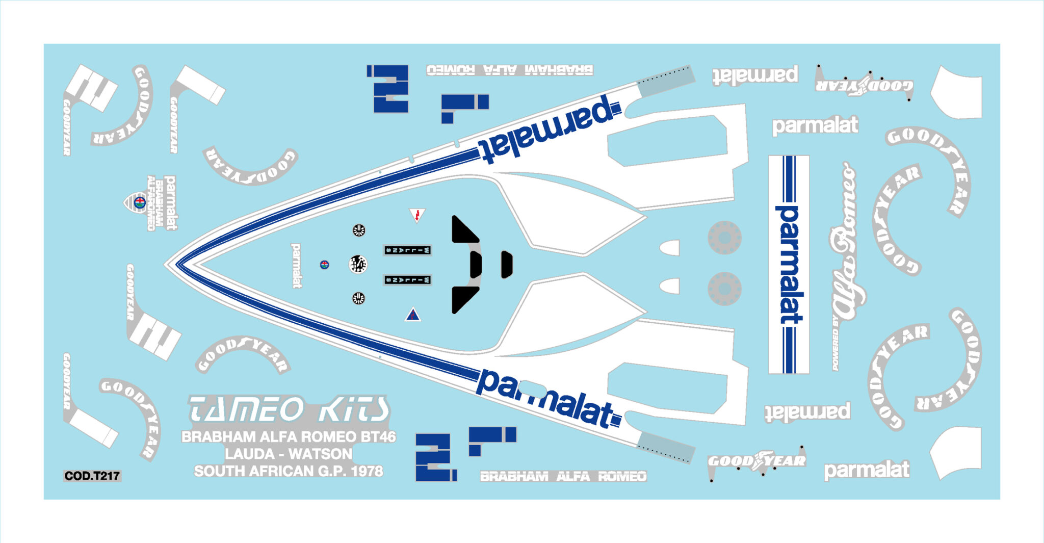 Tameo Kits TMK 249 kit montaggio scala 1/43