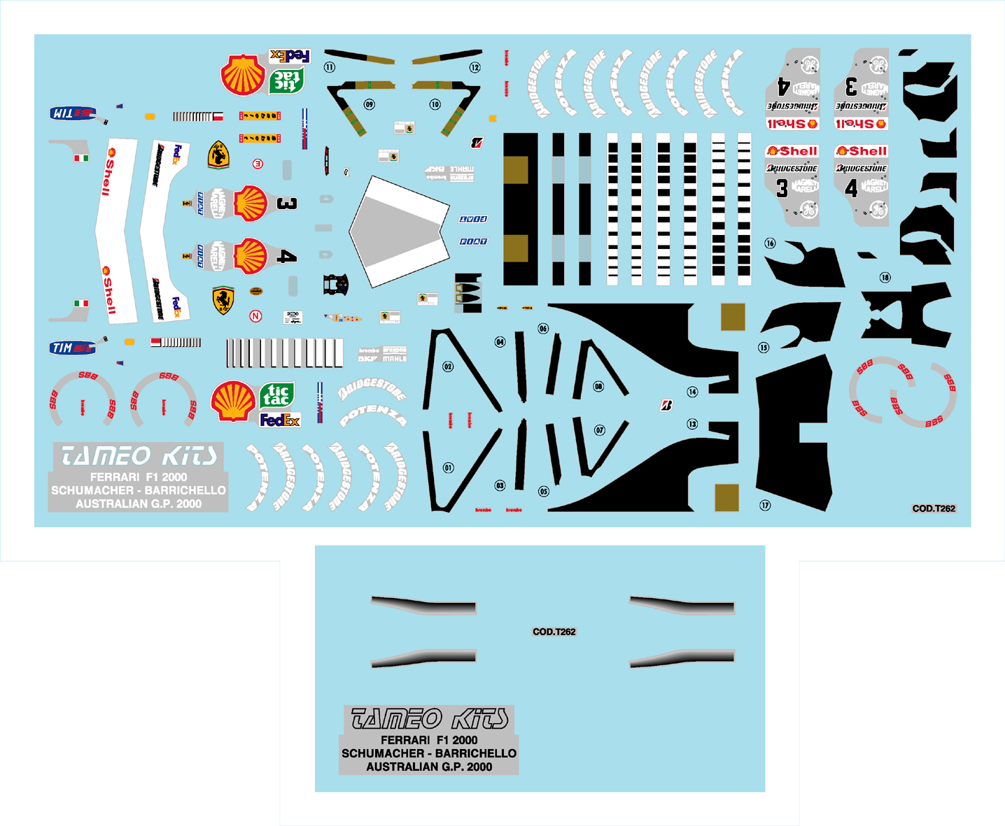 Tameo Kits TMK 286 kit montaggio 1/43 metallo