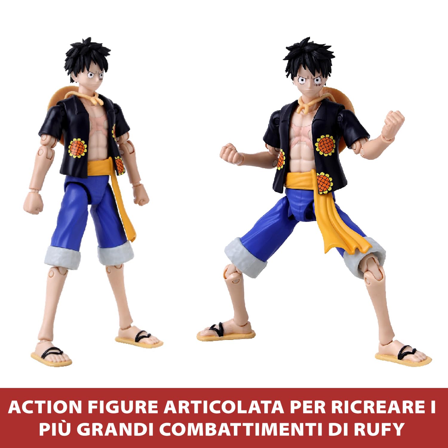 Bandai Anime Heroes One Piece Rufy Dressrosa action figure 17 cm