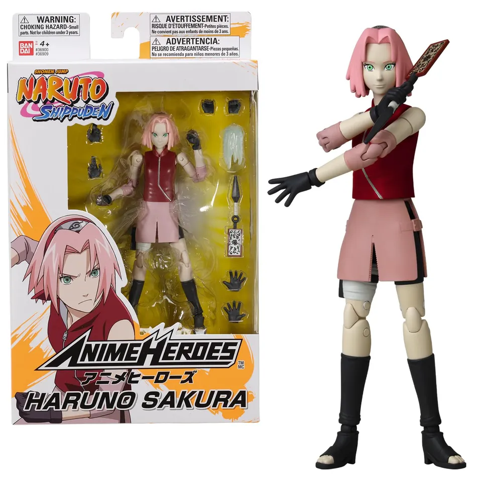 Bandai Anime Heroes Sakura Haruno Naruto action figure 17 cm