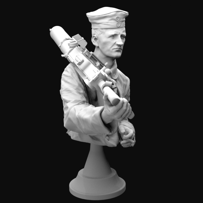 Model Cellar WWI German MG08/15 busto in resina tedesco