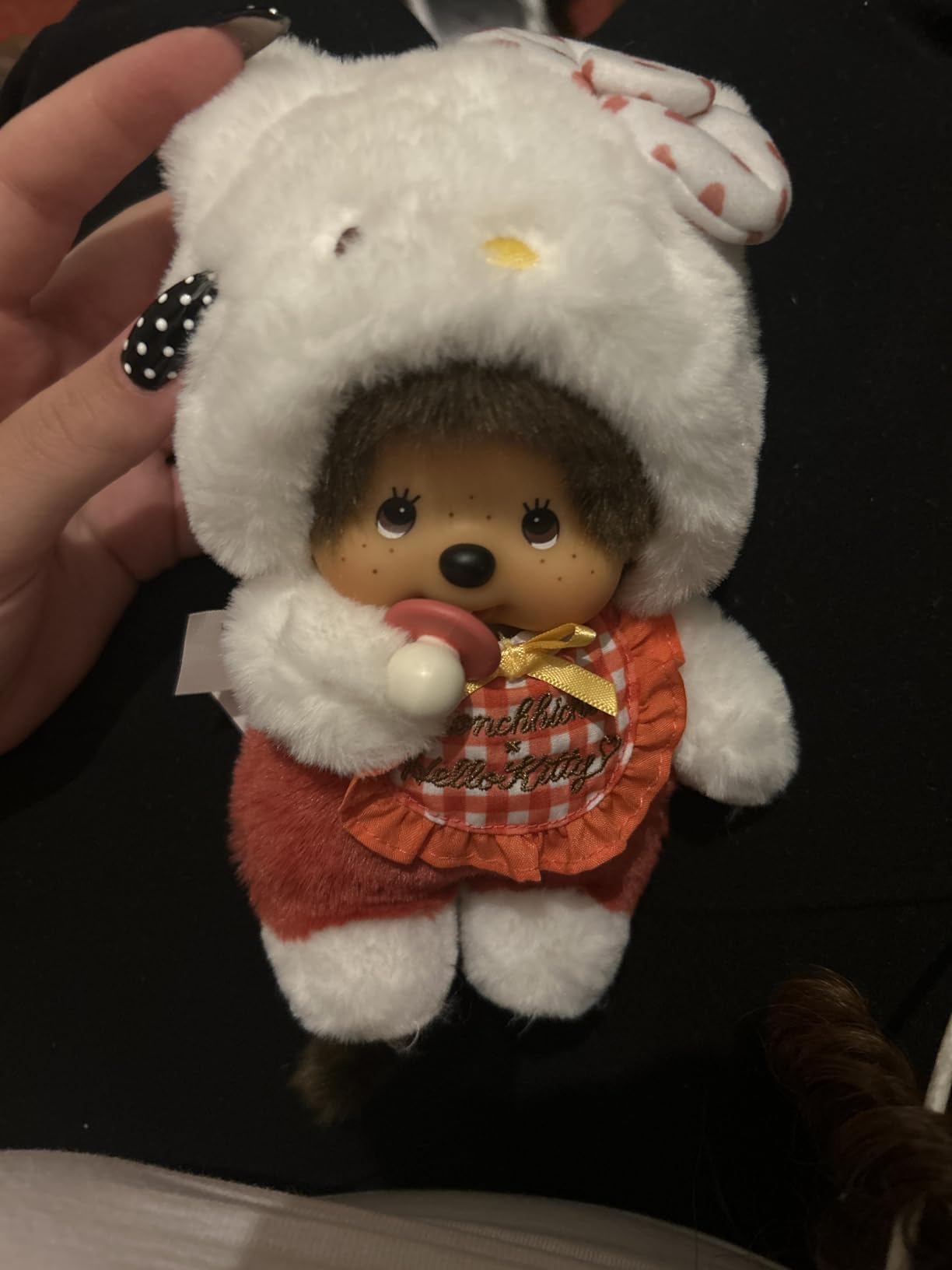 Monchhichi Hello Kitty peluche bianco 20 cm SE205882 morbido