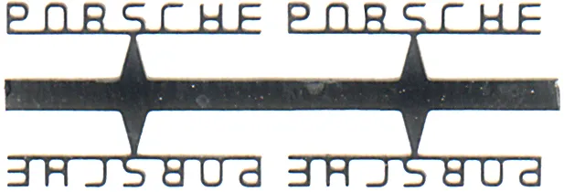 Tameo FT 24 decal scritta Porsche 12 pezzi