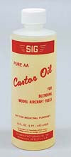 SIG Castor Oil olio ricino per miscela glow PINT
