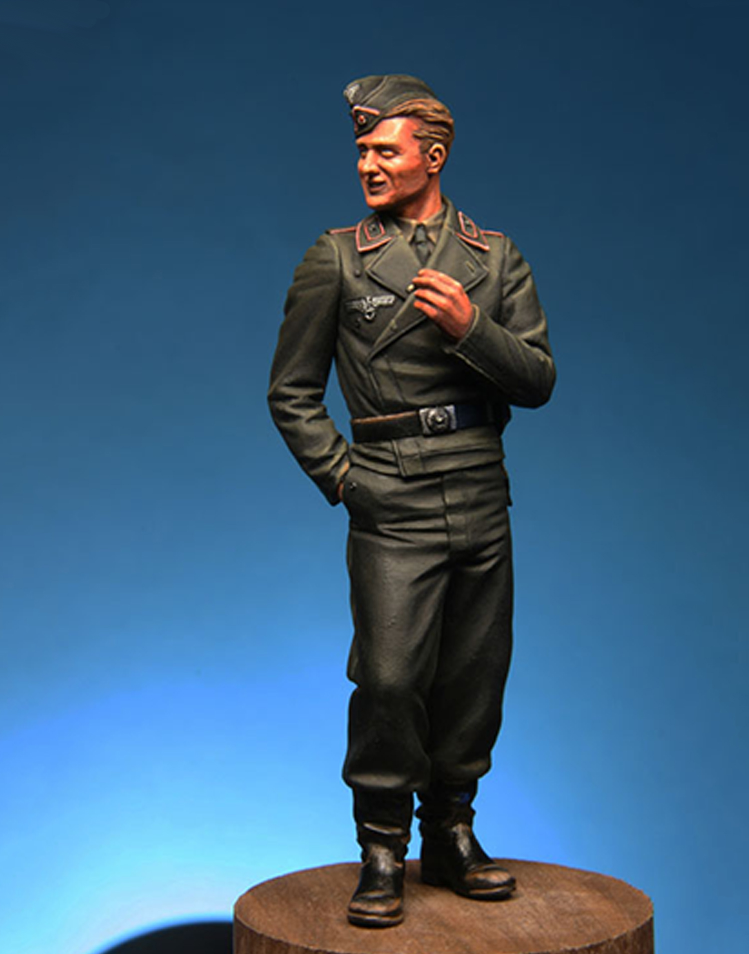Model Cellar Panzer II Commander Crewman figurini set 2 pezzi WWII