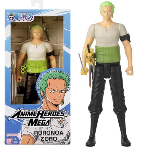 Bandai Anime Heroes Mega Luffy action figure 30 cm snodata