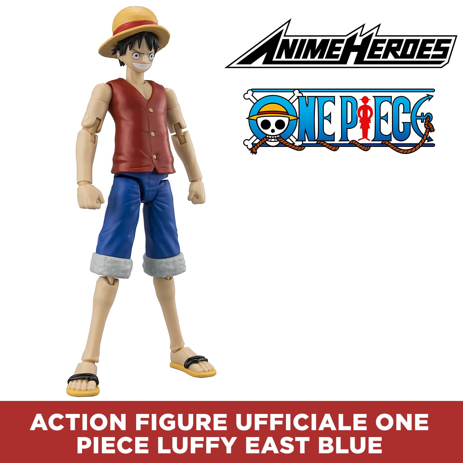 Bandai Anime Heroes 37056 action figure Luffy East Blue 17 cm