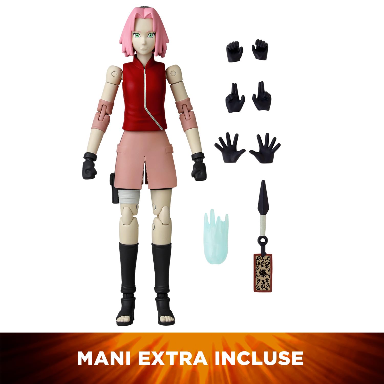 Bandai Anime Heroes Sakura Haruno Naruto action figure 17 cm