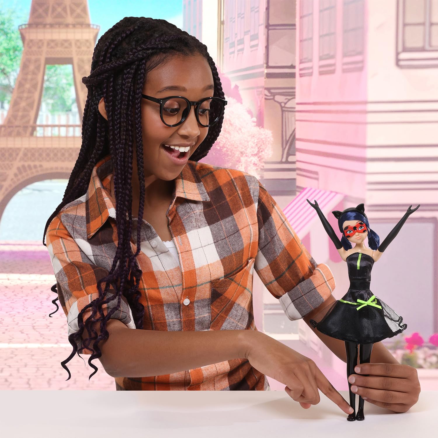 Bandai Miraculous Ladybug Trasformante bambola 26 cm Lady Noire