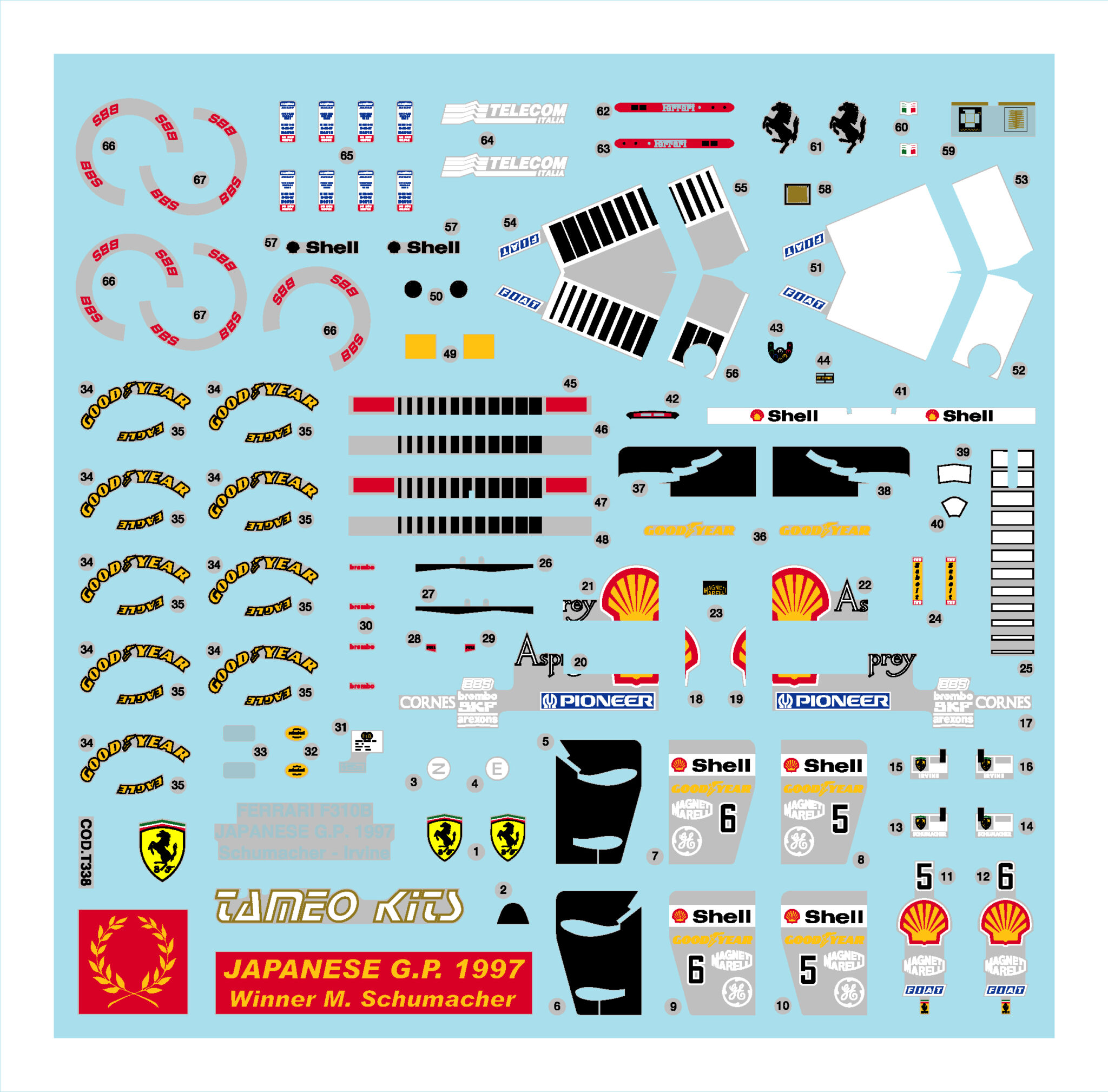 TAMEO Kits TMK 349 modellino da verniciare