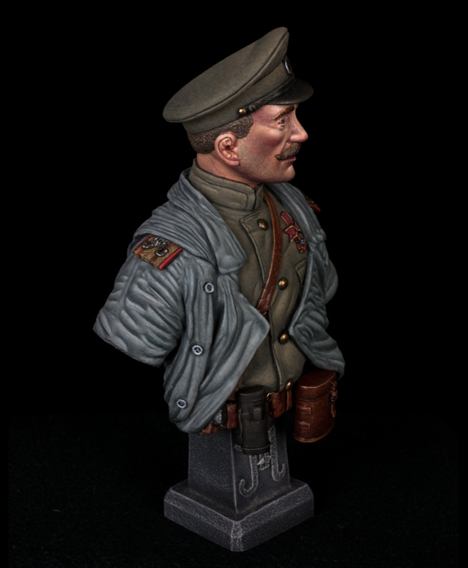 Model Cellar Russian Officer 1914 busto in resina