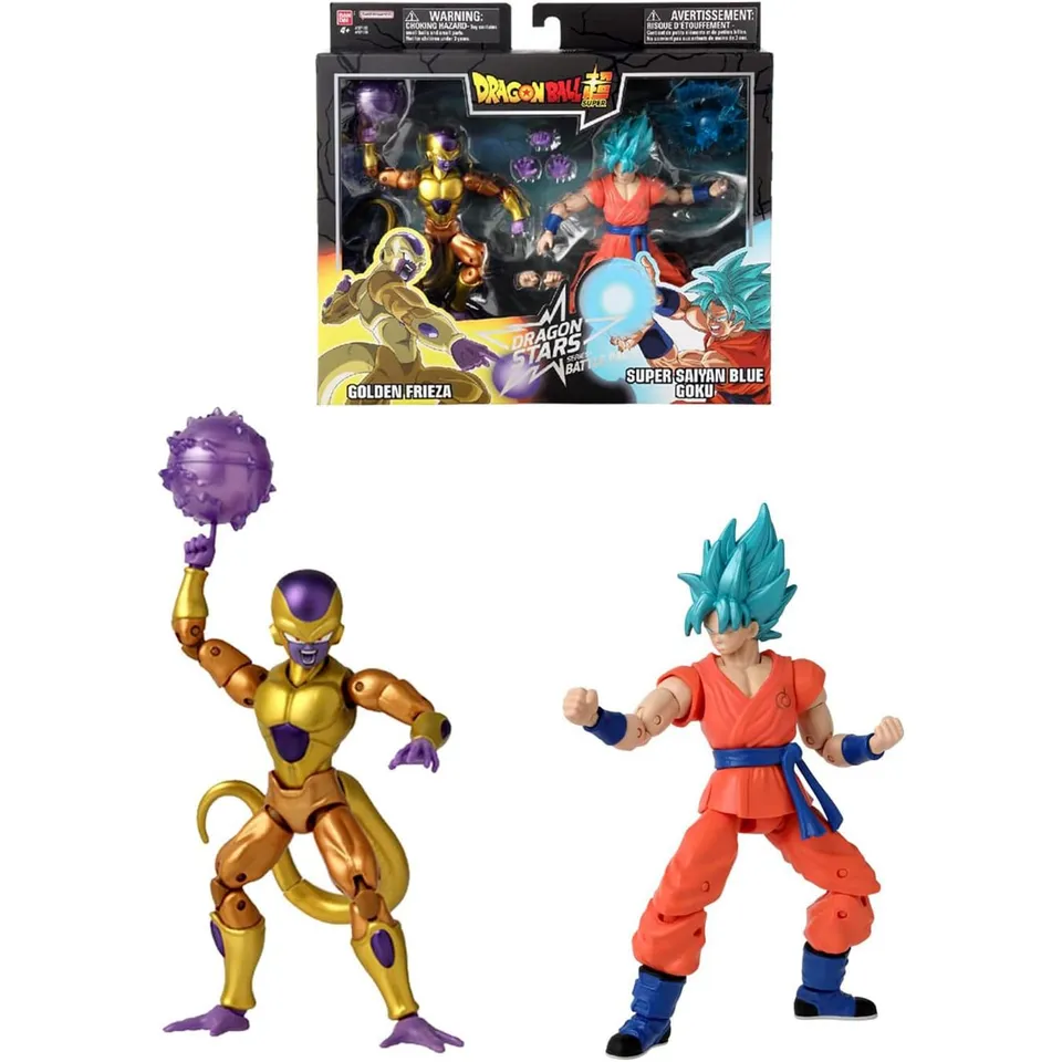 Bandai Dragon Stars Golden Freezer vs Goku action figure 2 pz 17cm