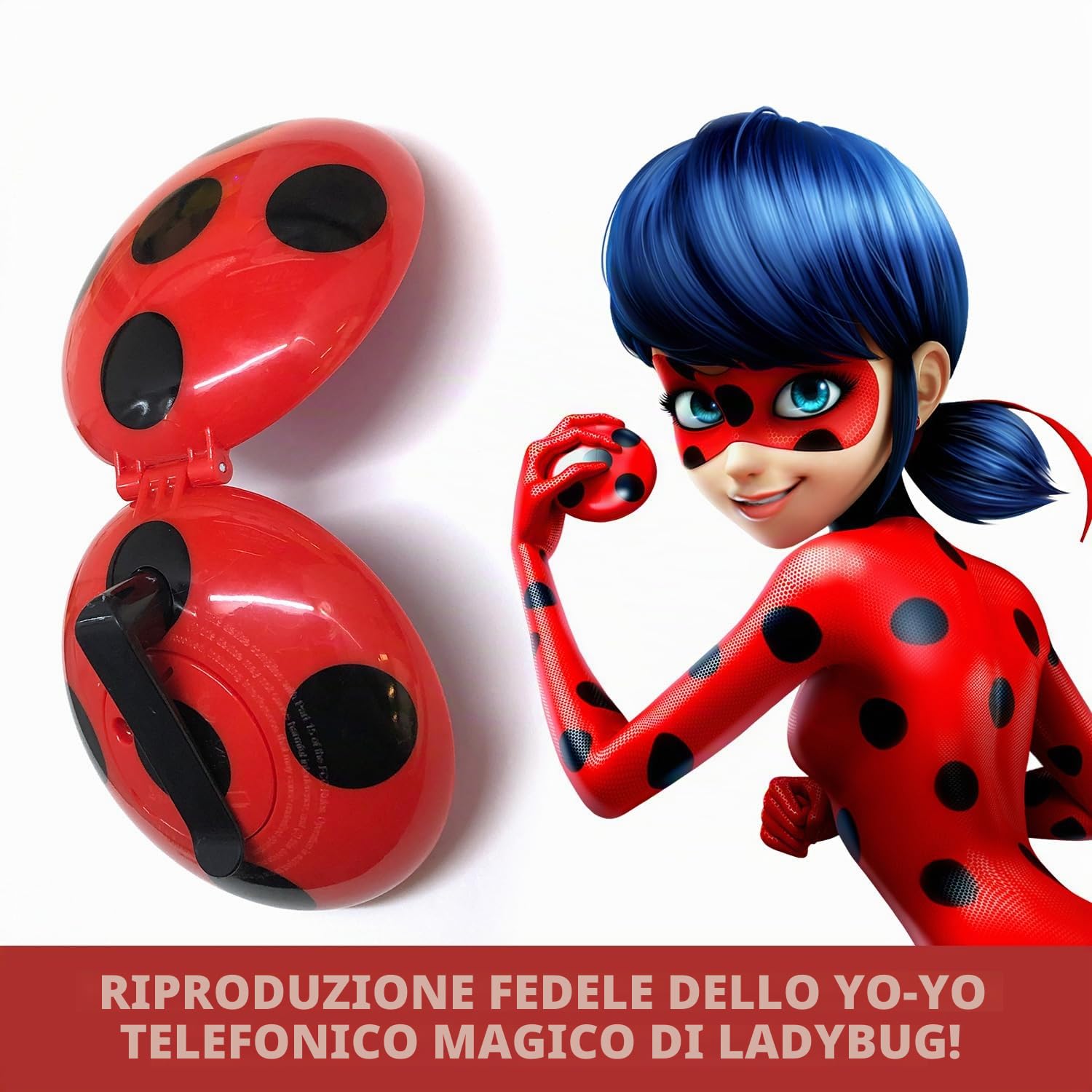 Bandai Miraculous Telefono magico Ladybug giocattolo sonoro tedesco