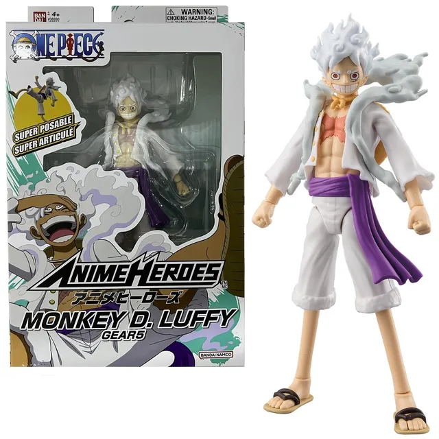 Bandai Anime Heroes Luffy Gear 5 action figure 17 cm snodata