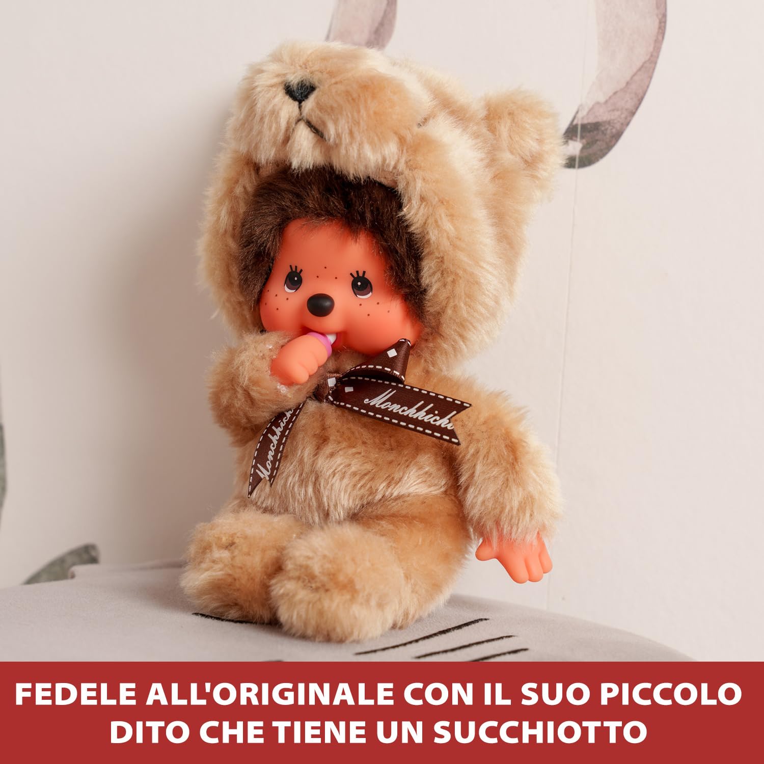 Monchhichi peluche orsacchiotto 20 cm morbido
