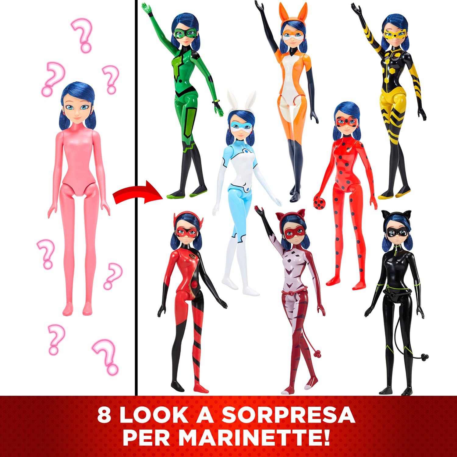 Bandai Miraculous Marinette Color Change bambola 26 cm