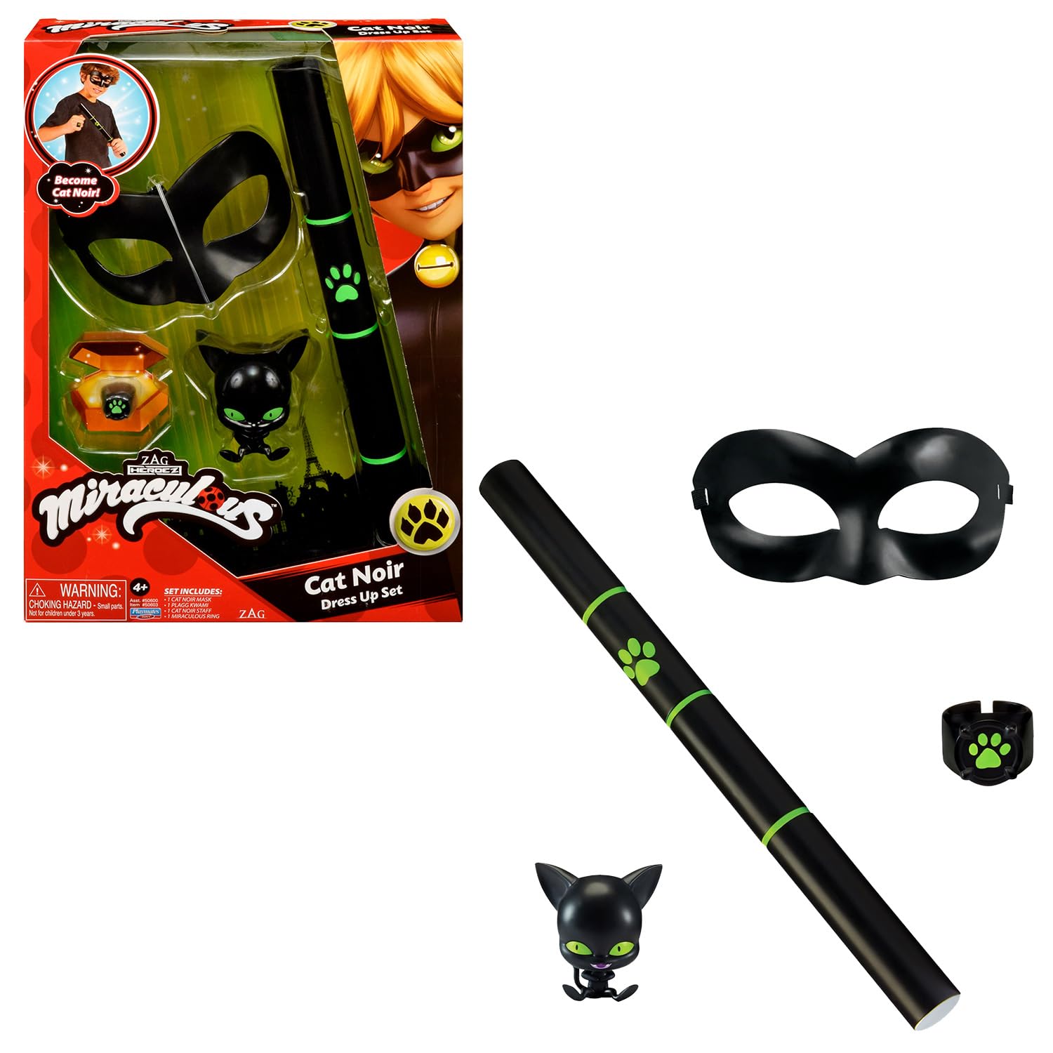 Bandai Miraculous Chat Noir set travestimento bambino