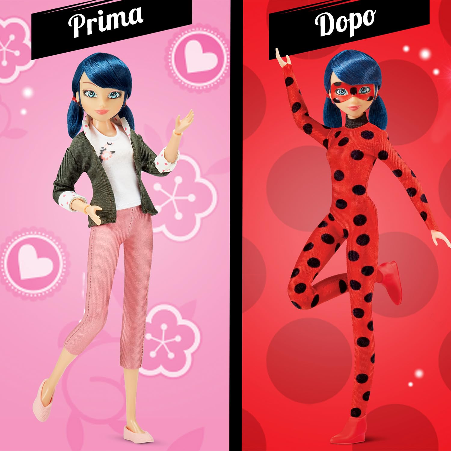 Bandai Miraculous Marinette Ladybug bambola 26 cm 2 outfit articolata